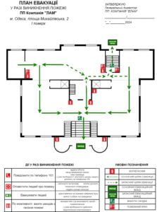 Разработка плана эвакуации