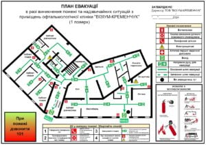 Разработка плана эвакуации